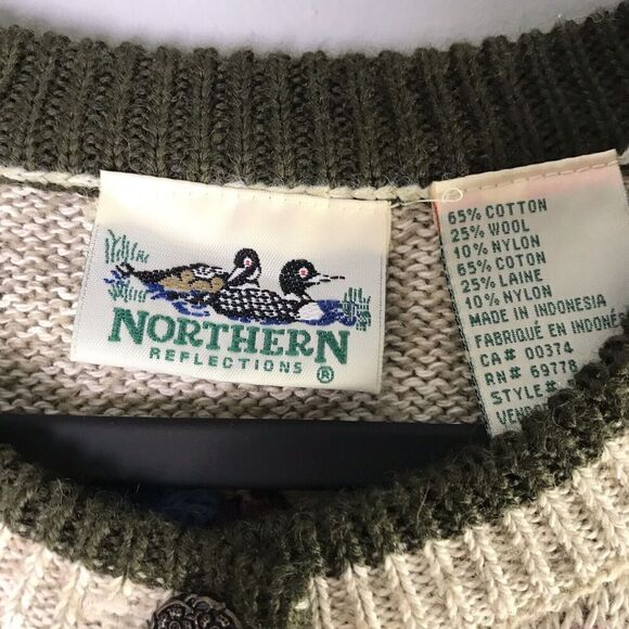 Northern Reflections Womens Size Small Floral Cardigan Wool Blend Granny Cottage - Picture 8 of 16